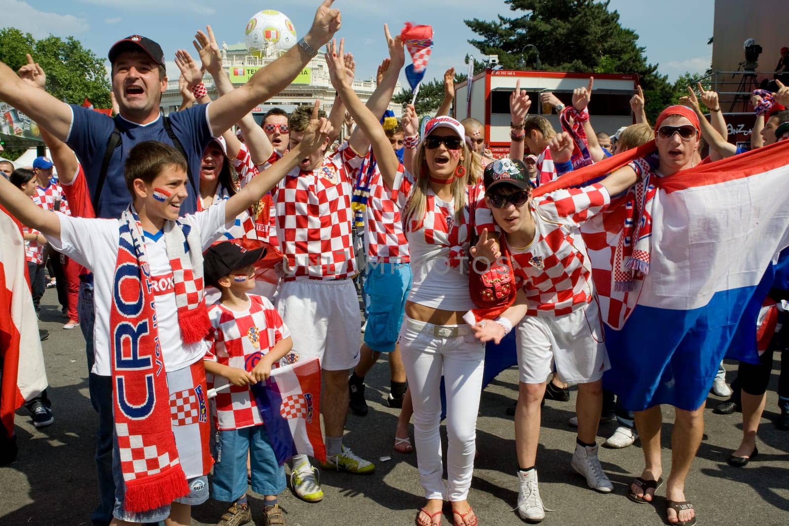 Croatia fans at Euro 2008
