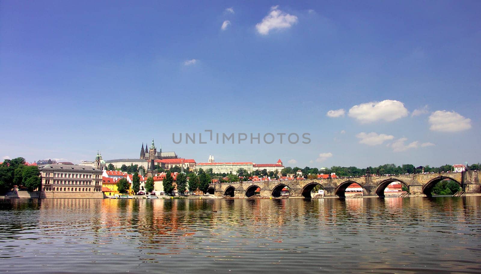 Prague Castle and Charles bridge