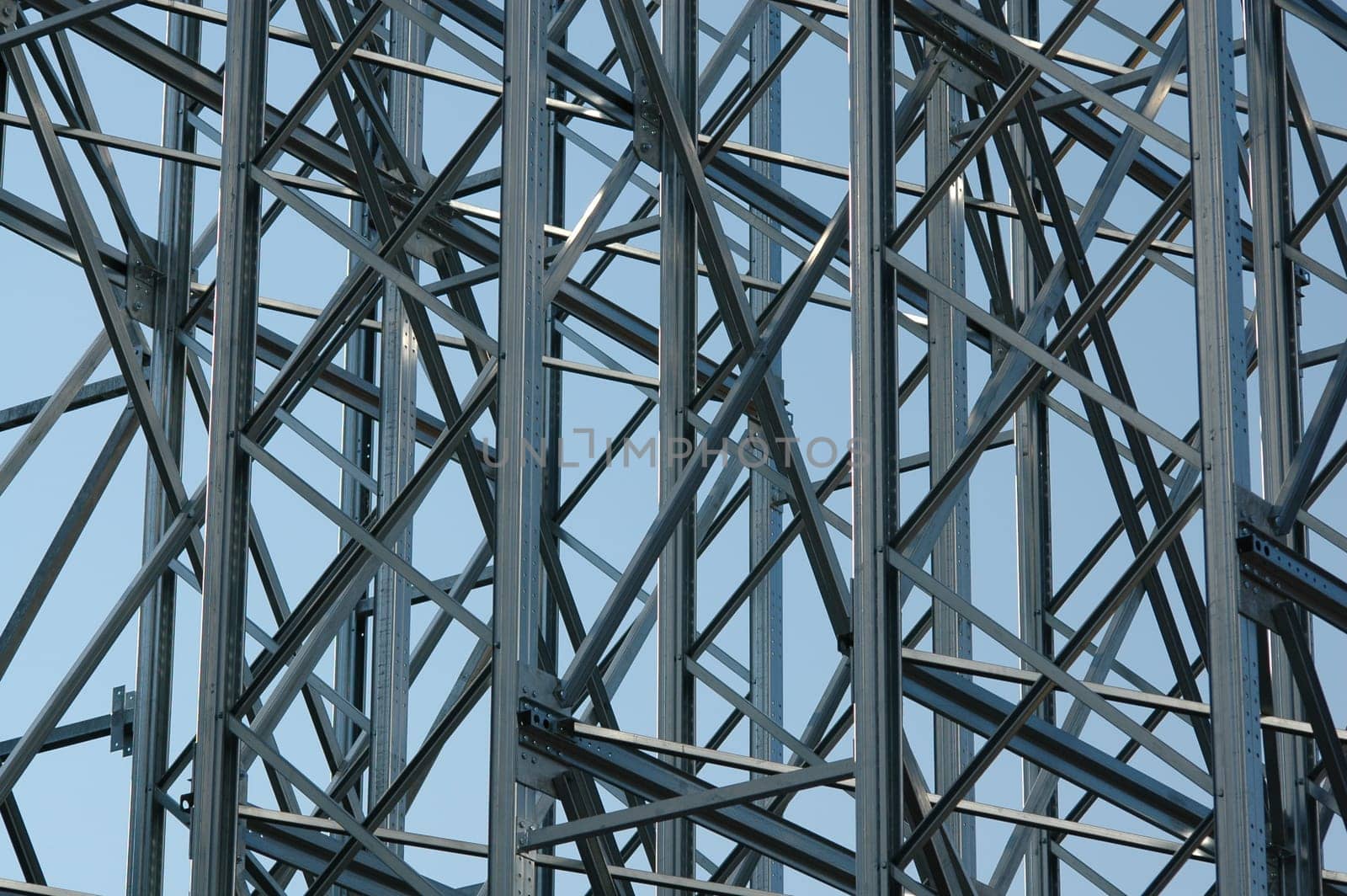 High-bay warehouse under construction