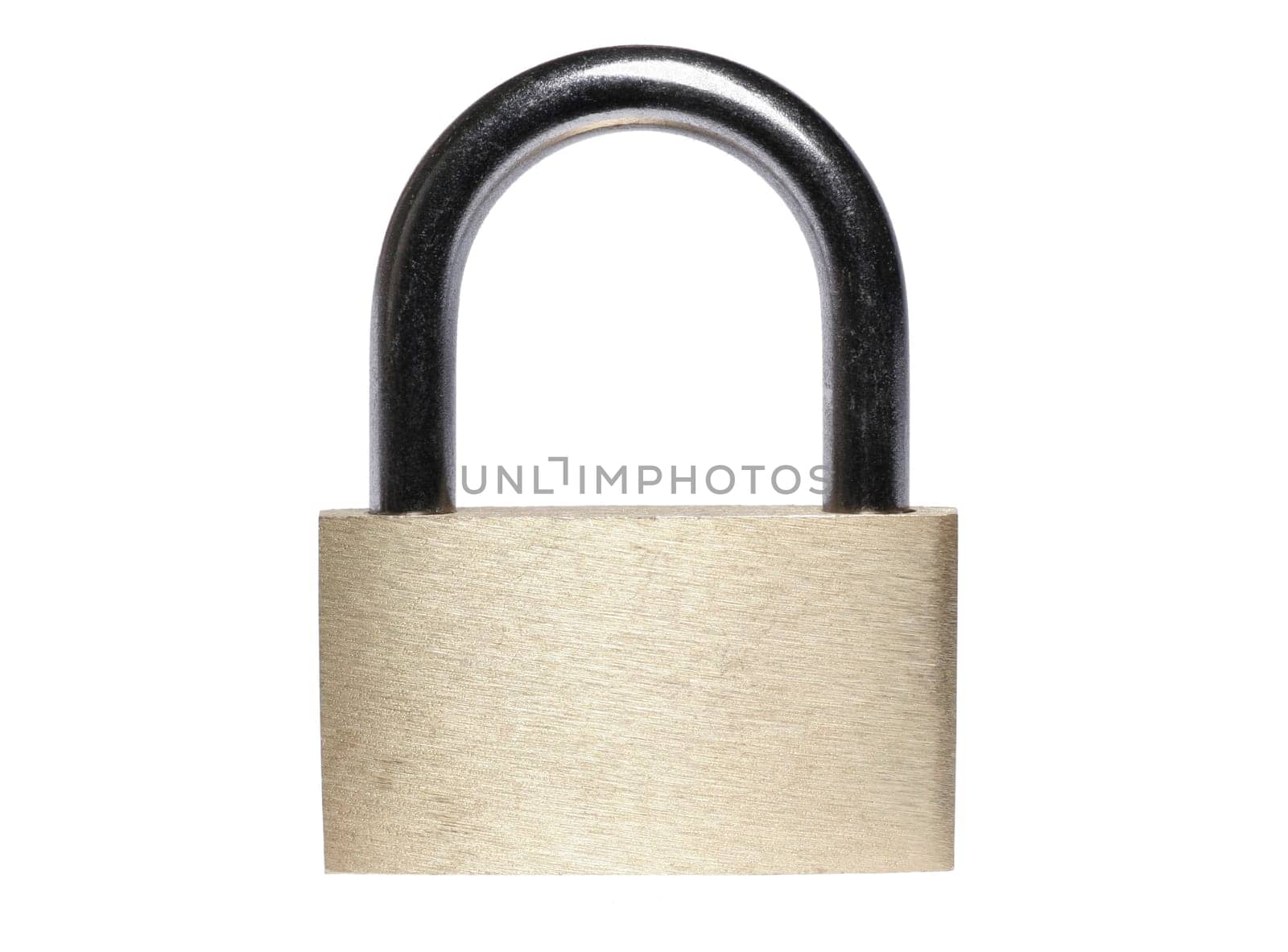 Closed Brass Padlock