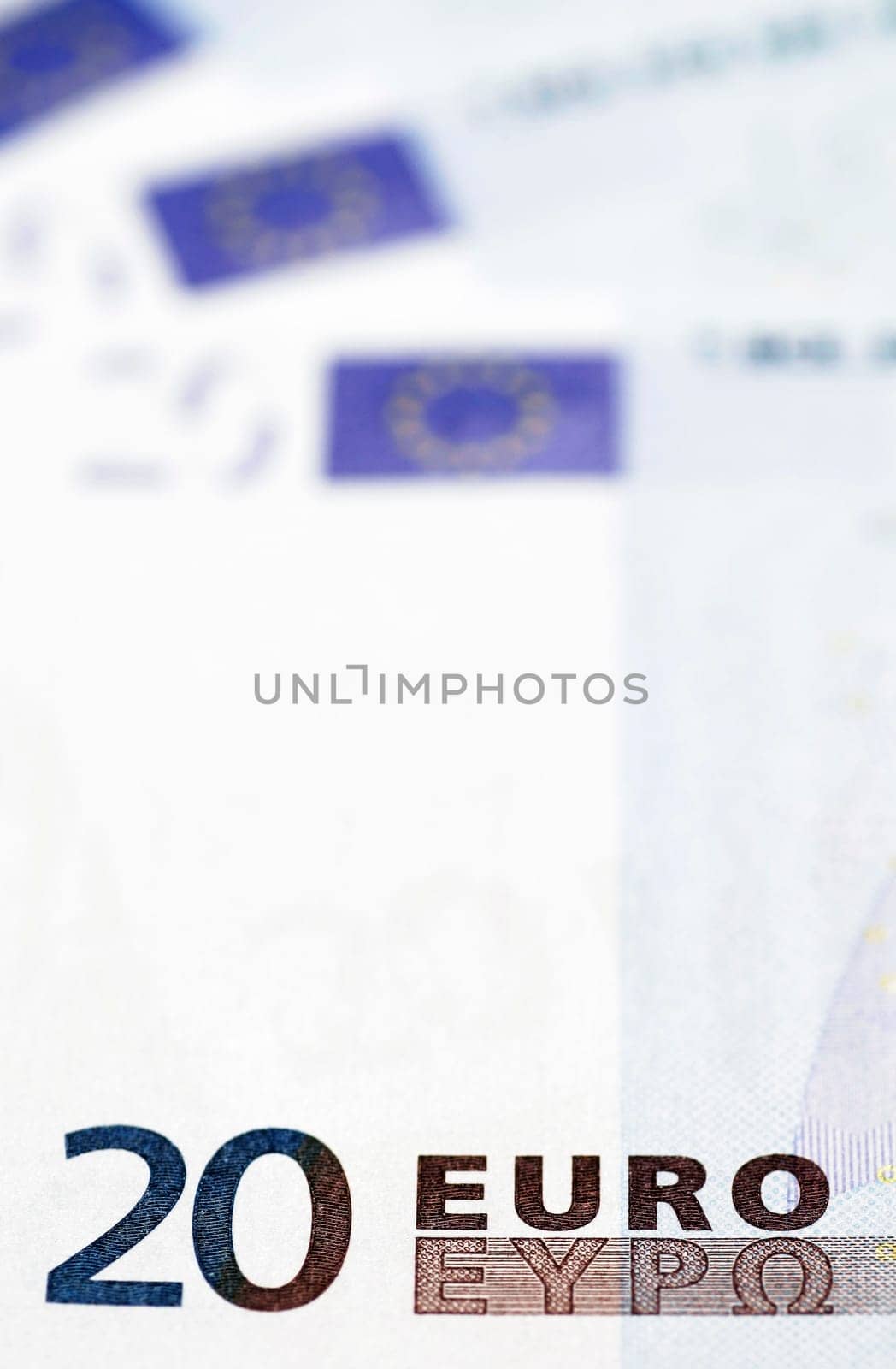 Money - 20 Euro Note Detail