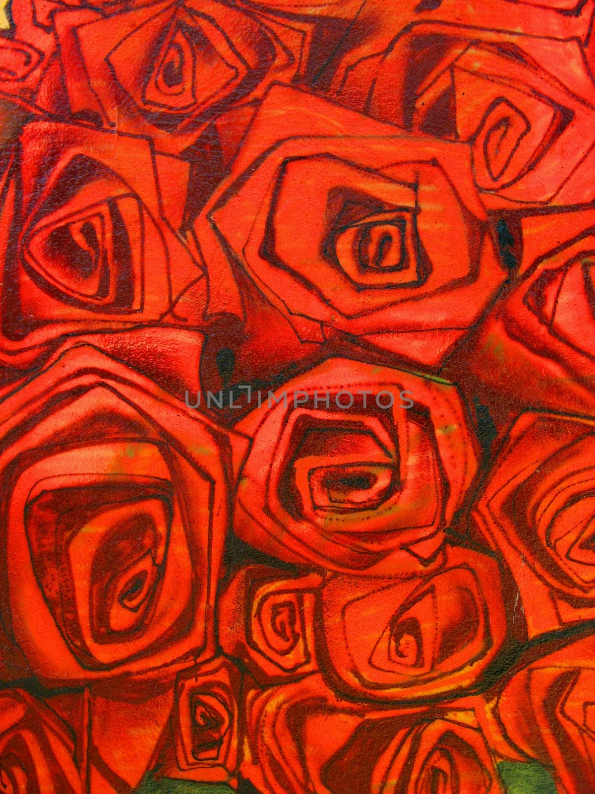 wall graffiti of some roses