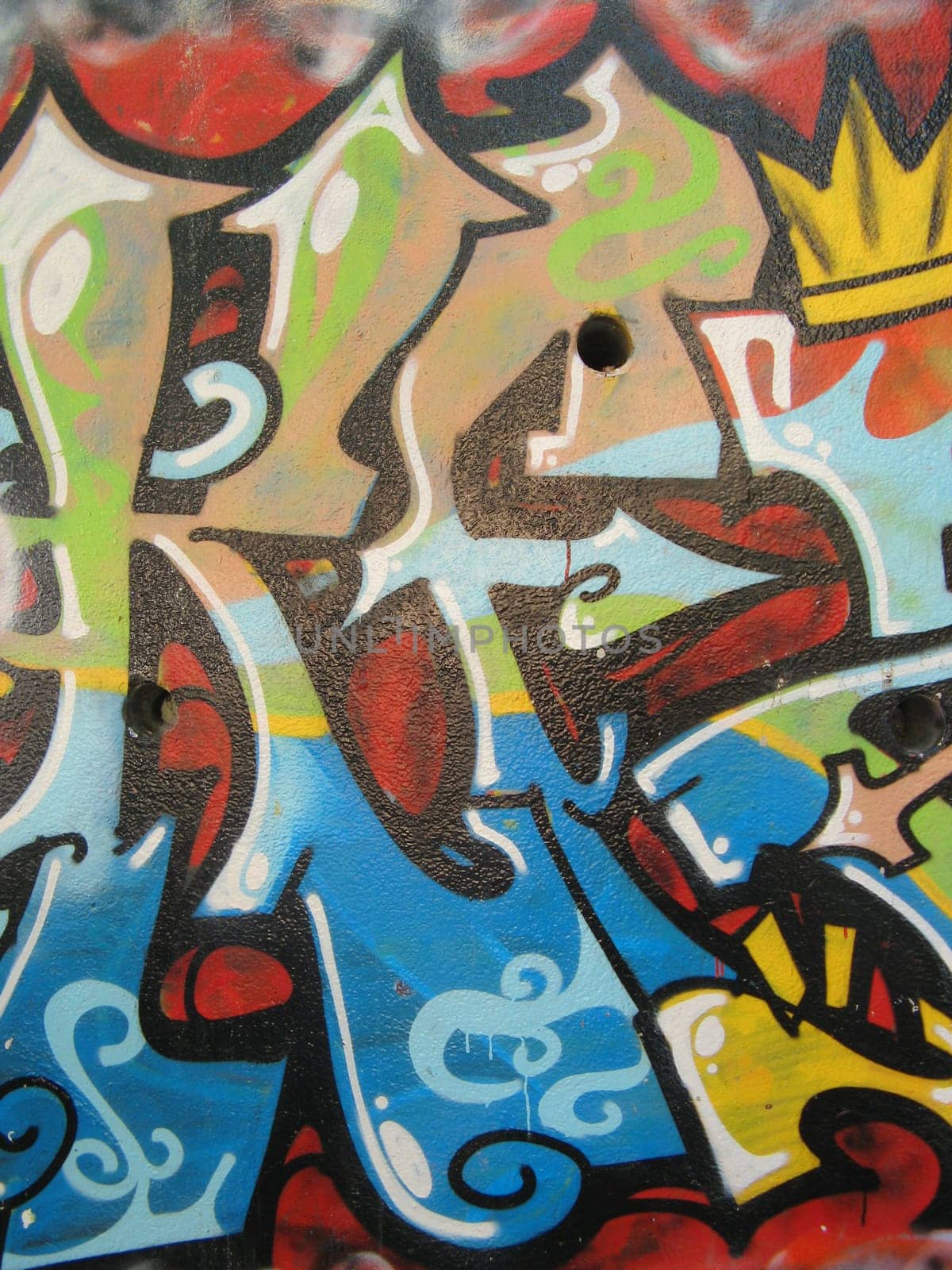 abstract colored graffiti