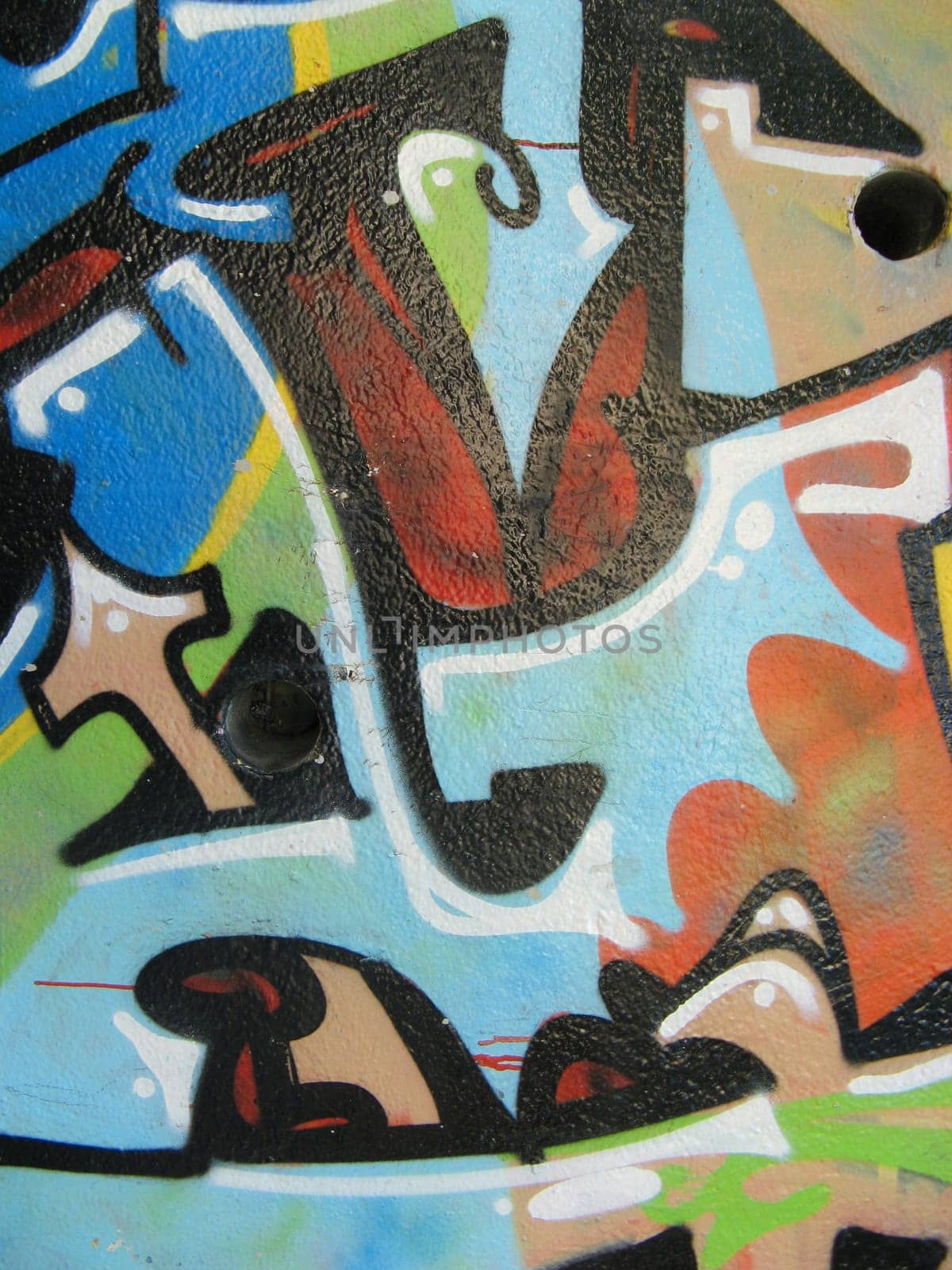 abstract colored graffiti