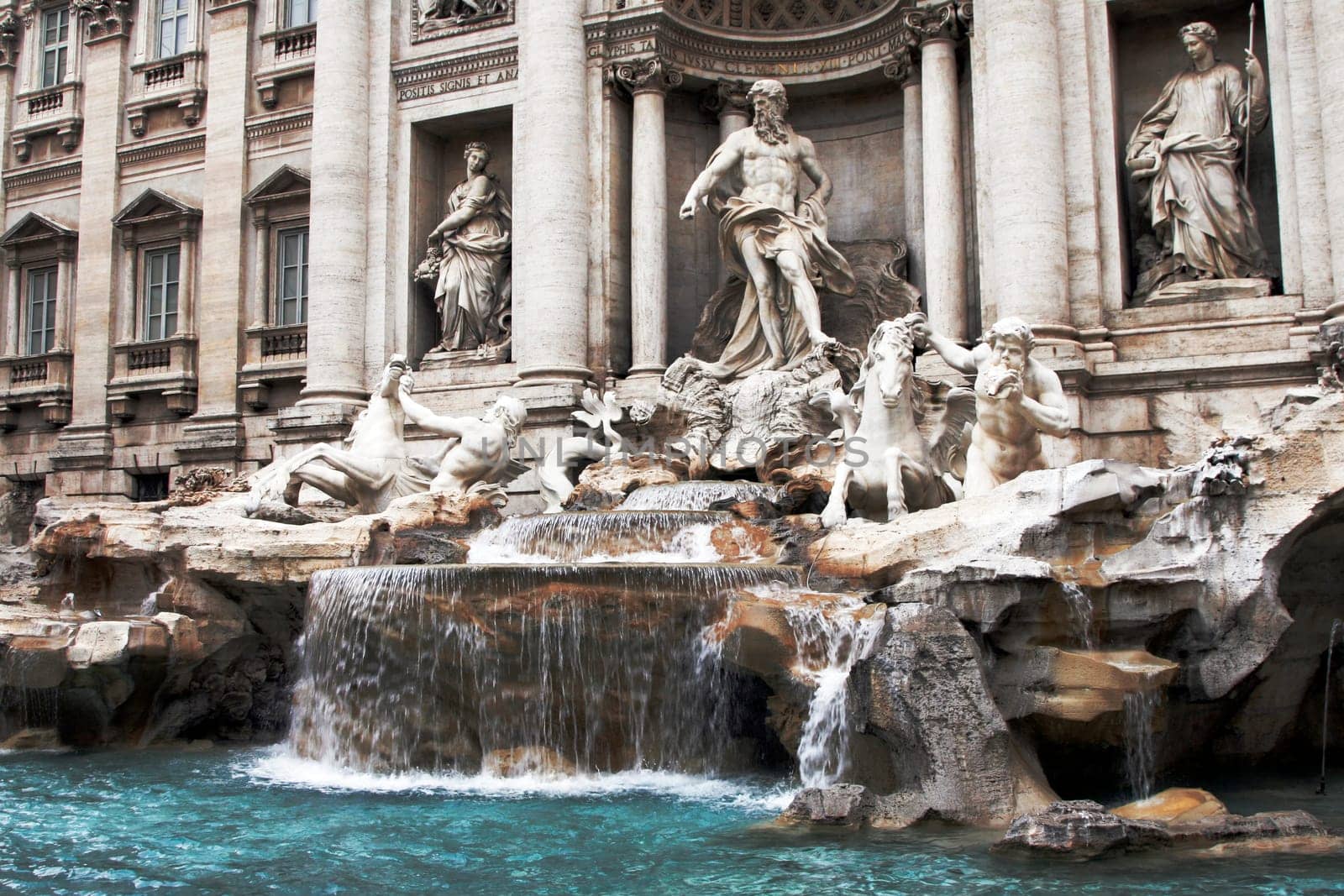 Trevi Fountain In Rome, Italy