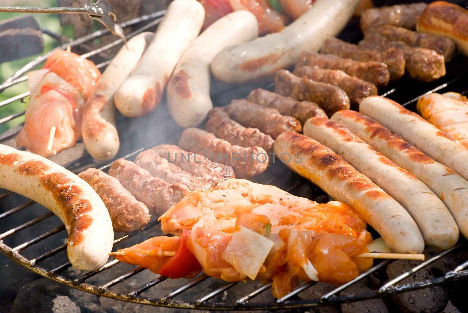 Grill,sausage,schnitzel