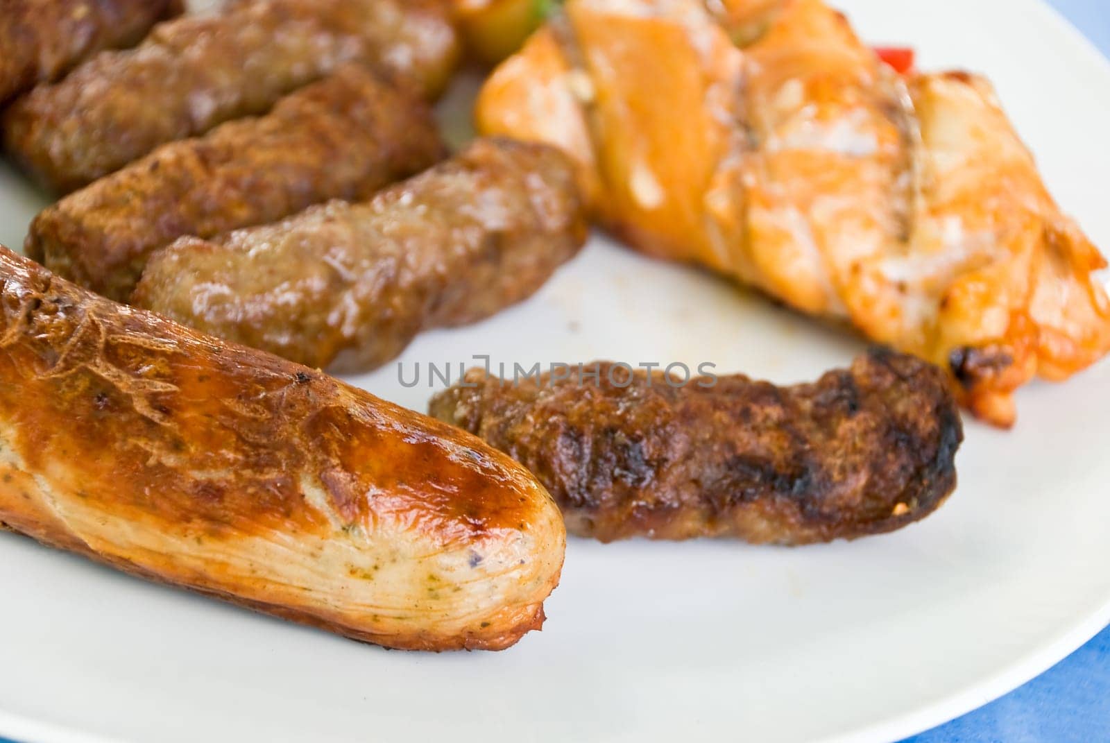 Grill,sausage,schnitzel