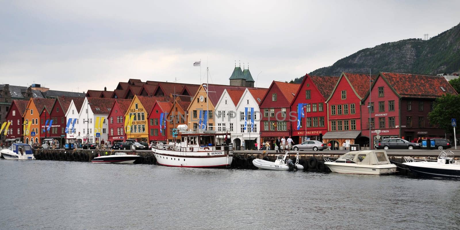 The old warehouses Bryggen in Bergen / Norway