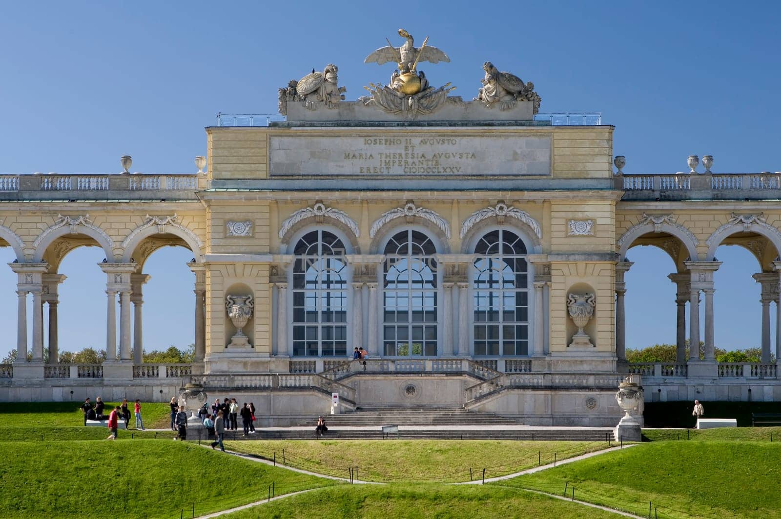 Gloriette in the Schoenbrunn Palace complex,Vienna
