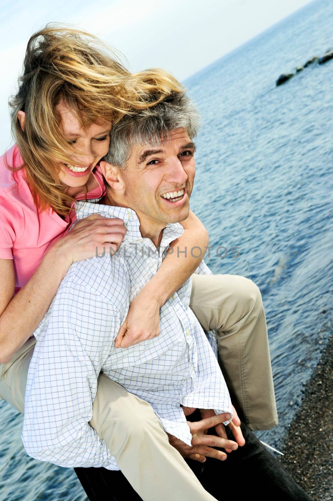 Mature romantic couple