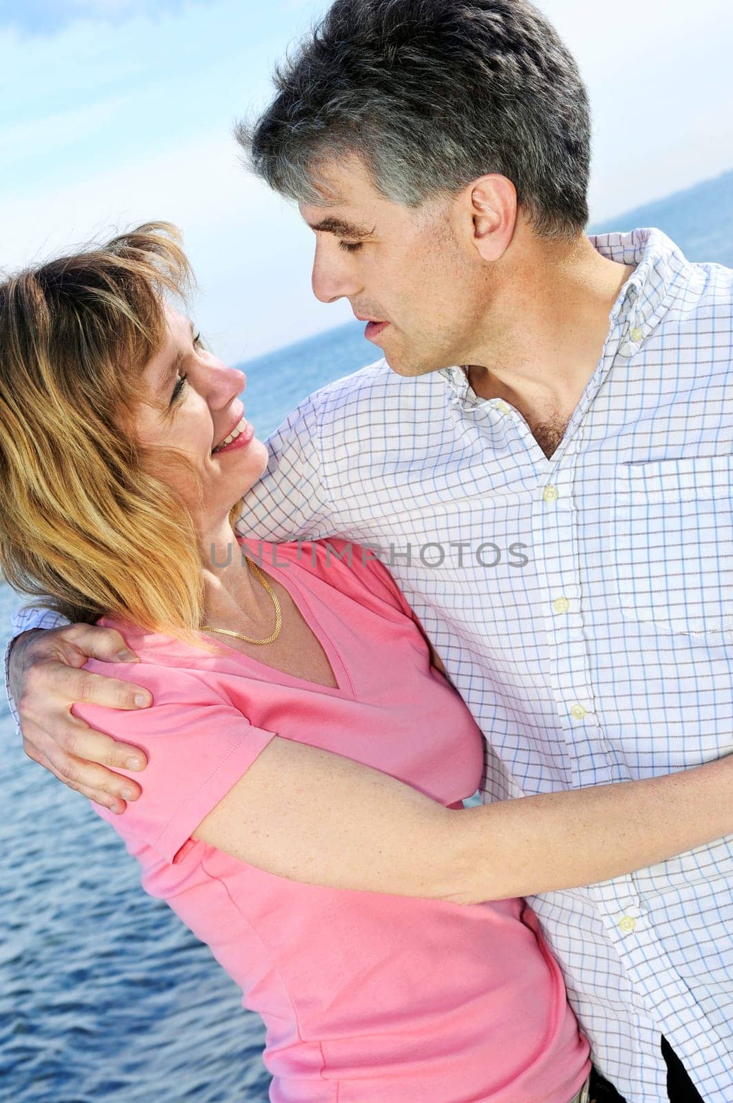 Mature romantic couple