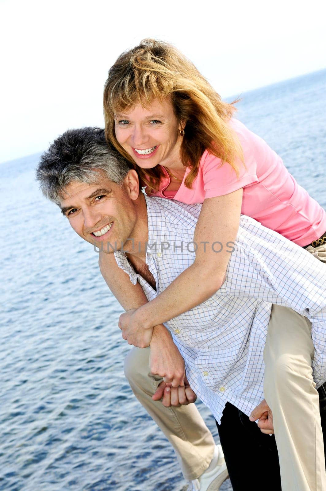 Mature romantic couple