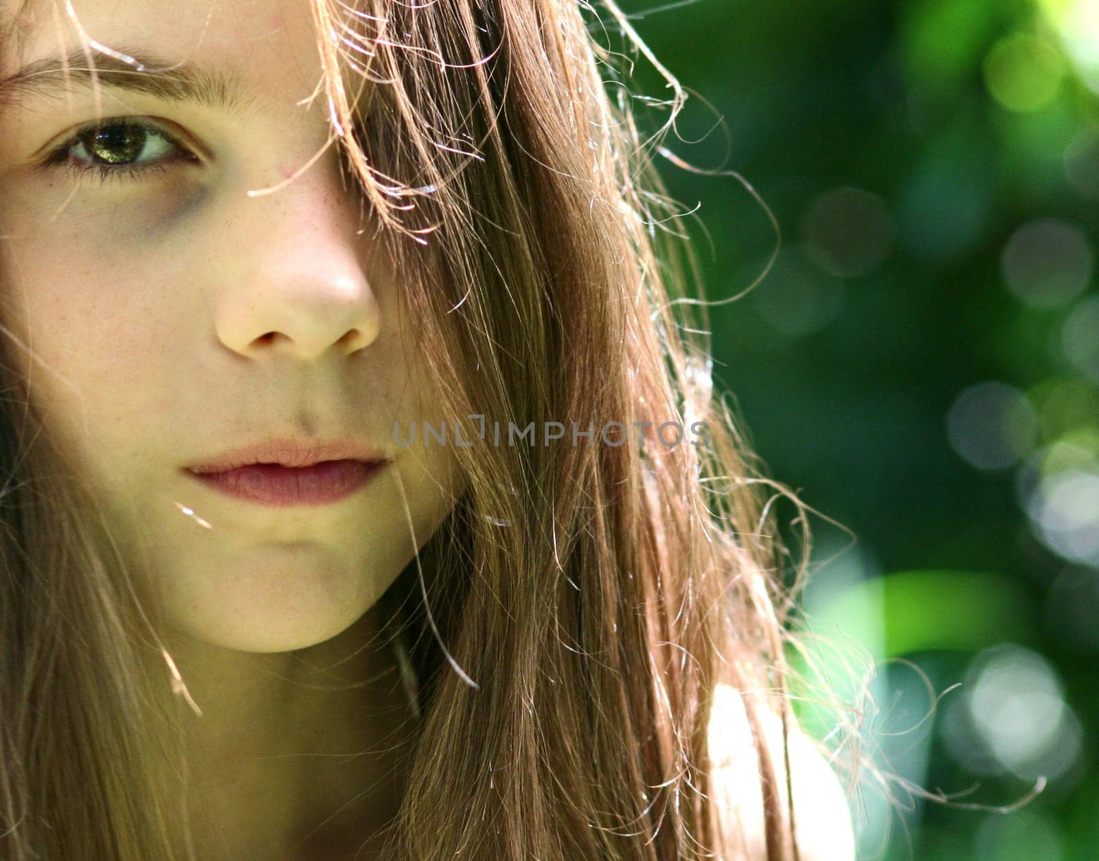 (girl child or girl teenager or girl baby) without shoes isolated