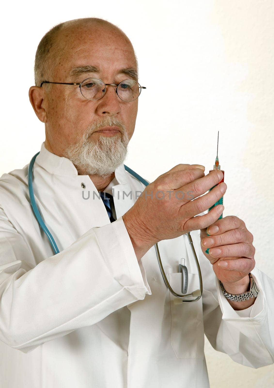 Doctor with syringe