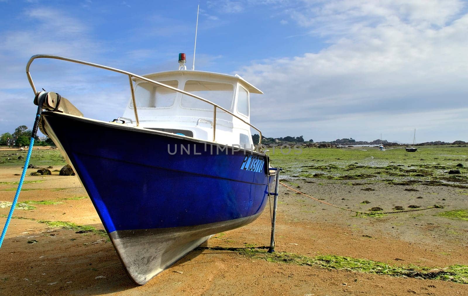 At low tide