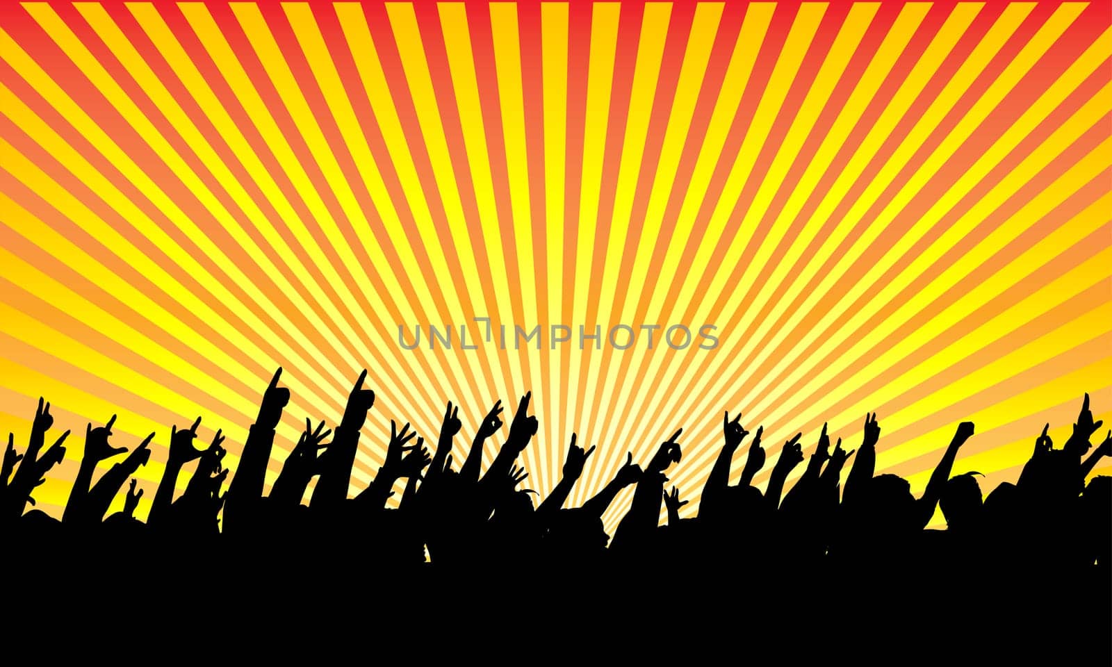 Excited audience