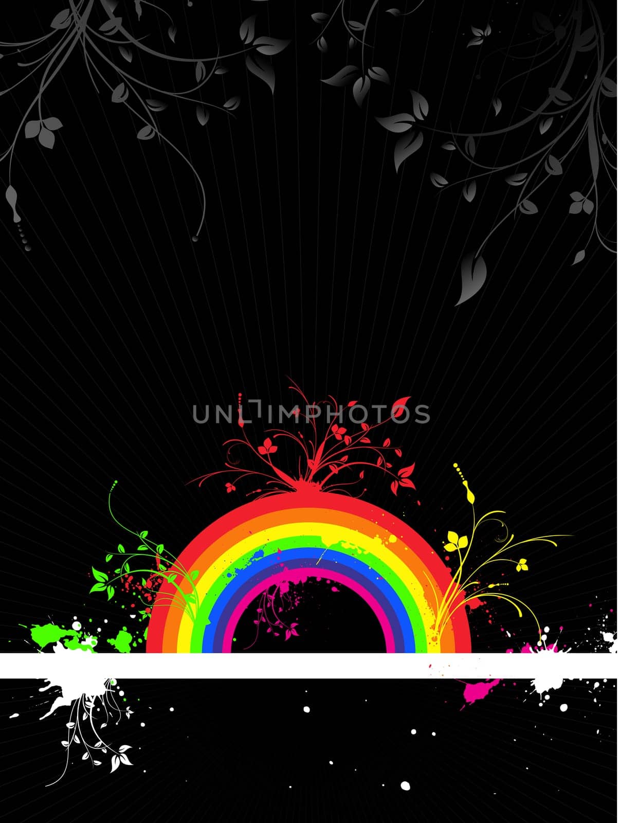 Rainbow grunge