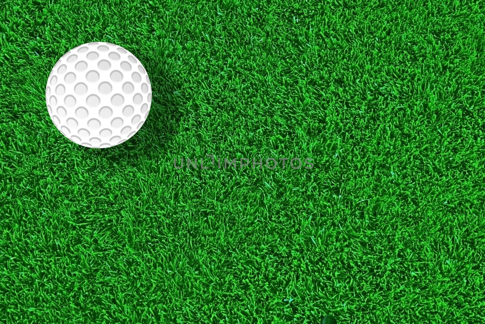 golf ball on green grass