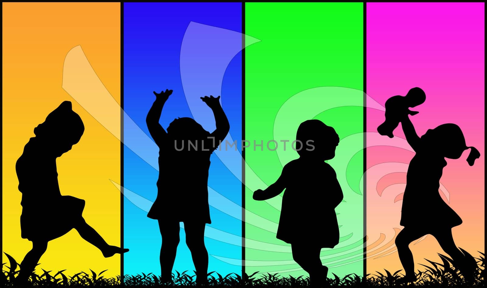 Four girls