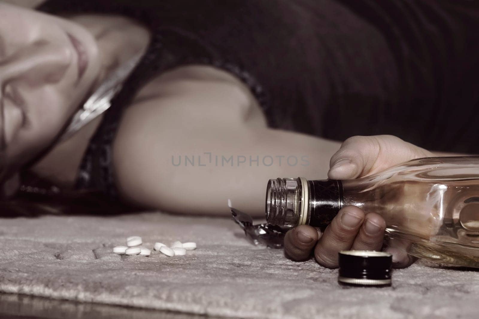 Drunk woman