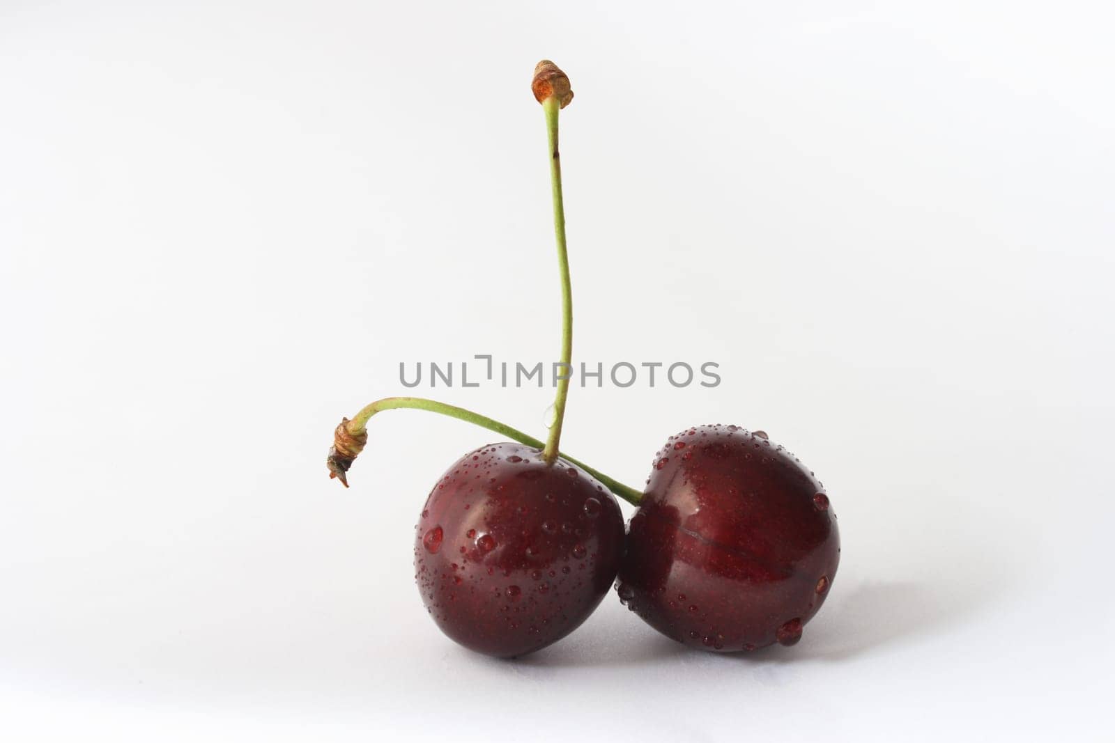 two sweet cherries