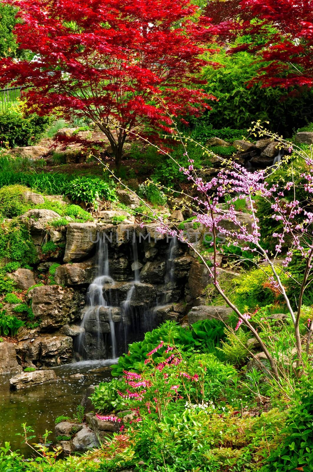 Cascading waterfall
