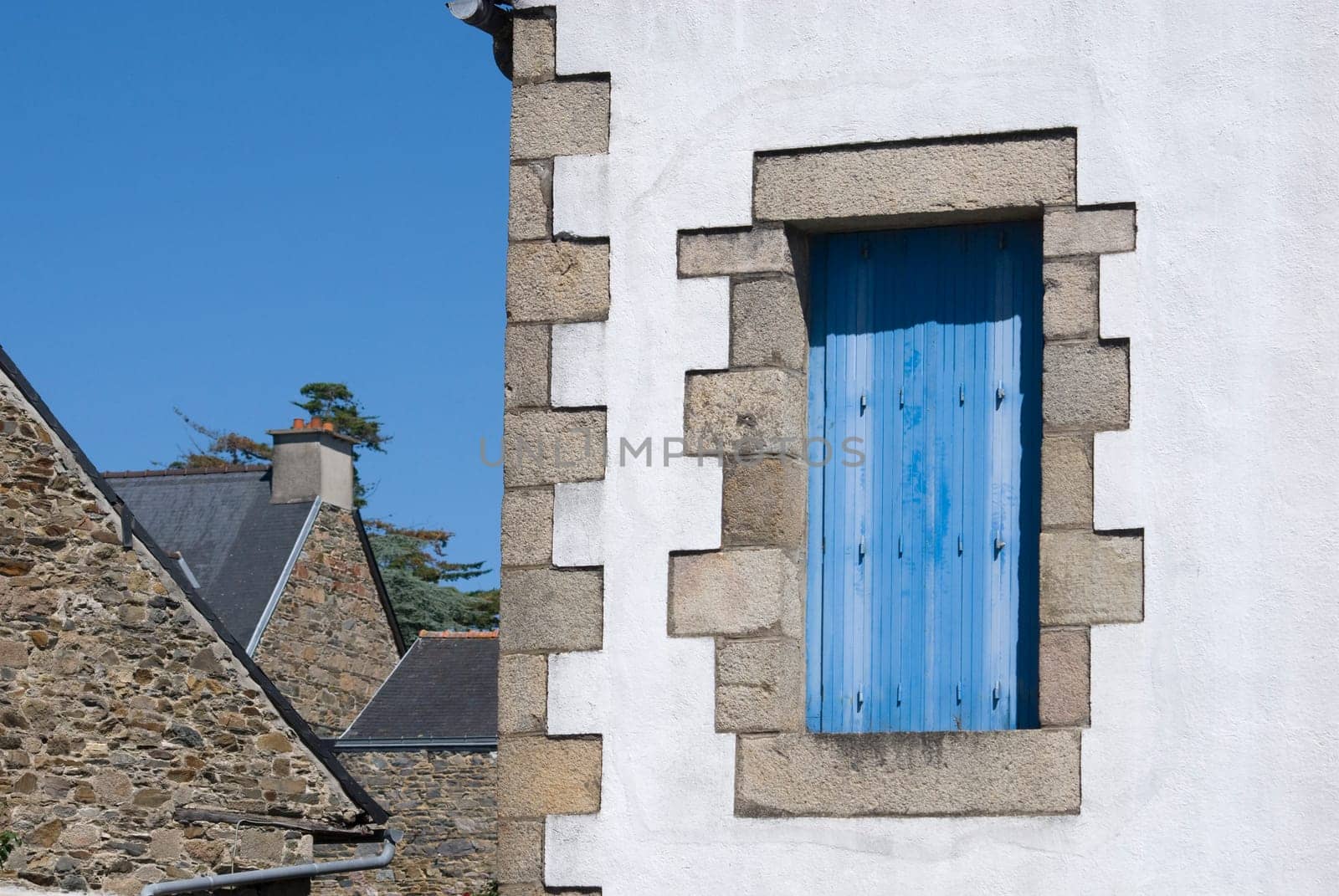 Blue shutter