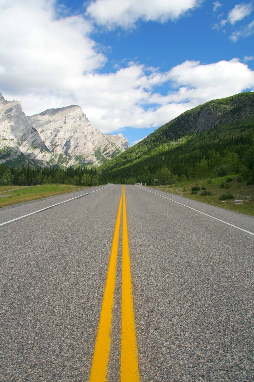 Highway into Candian Rockies