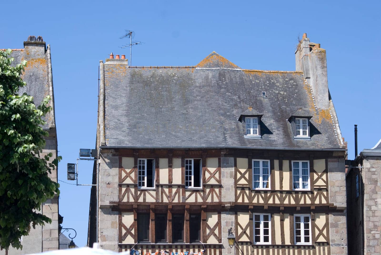 Half-timbered house in Brittany