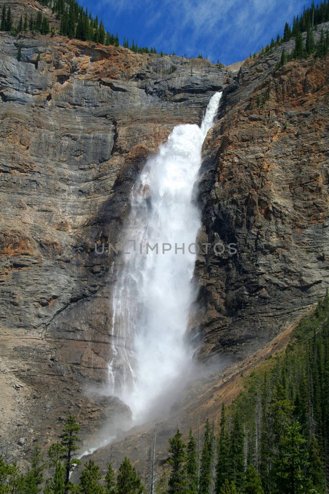 Waterfall in Yoho National Park, Canada