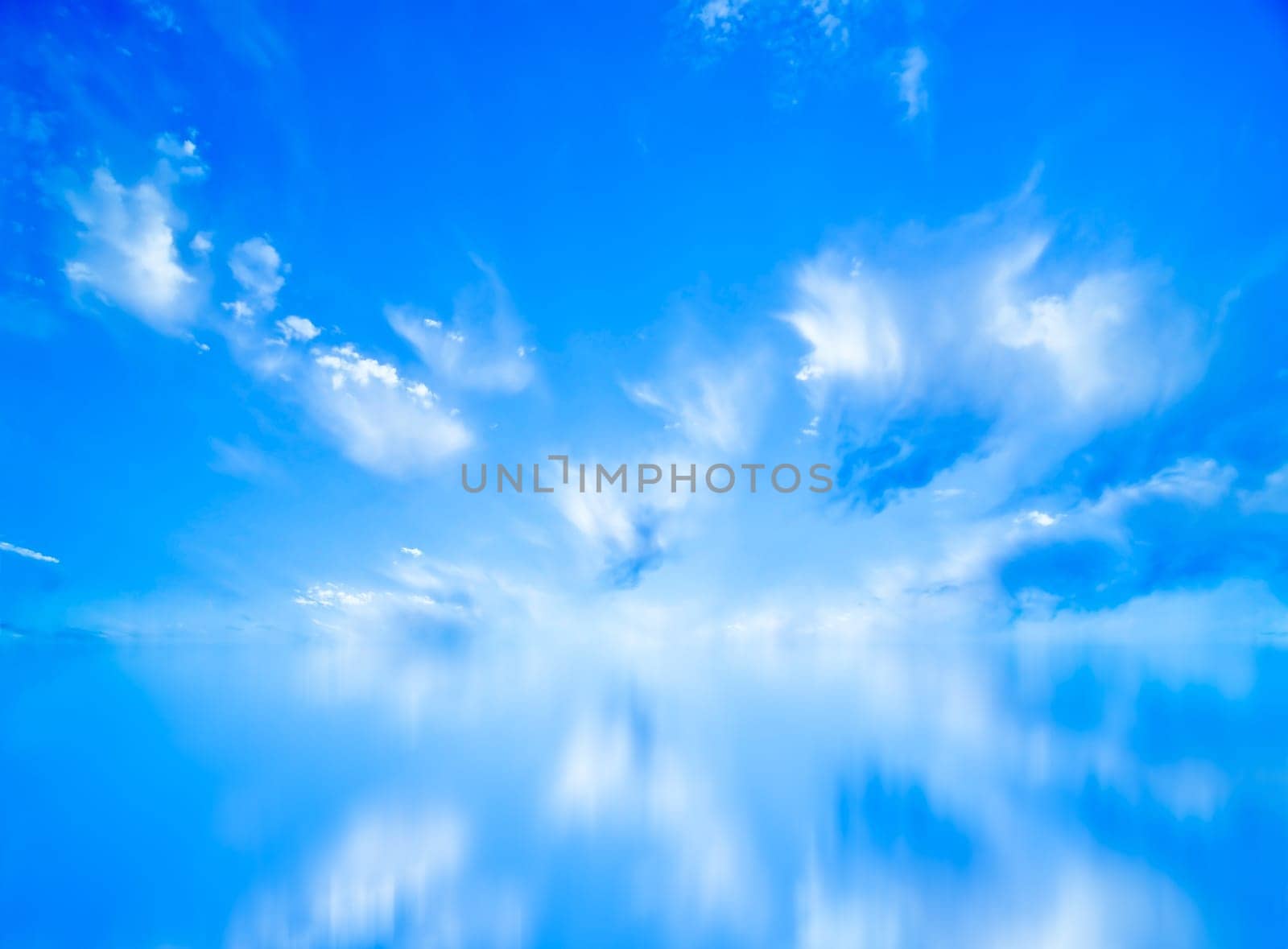 Beautiful blue sky panorama