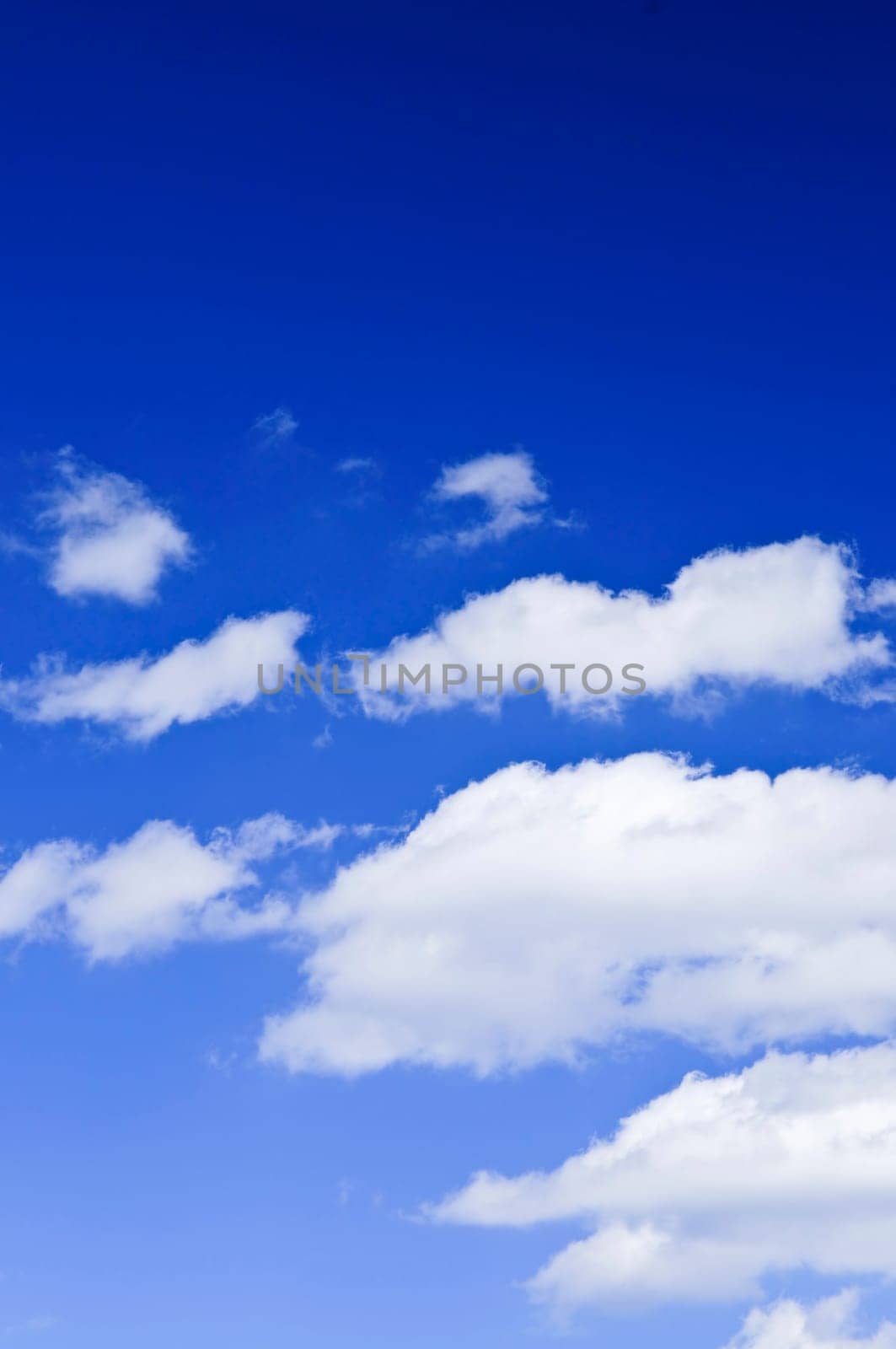 Blue sky with white clouds