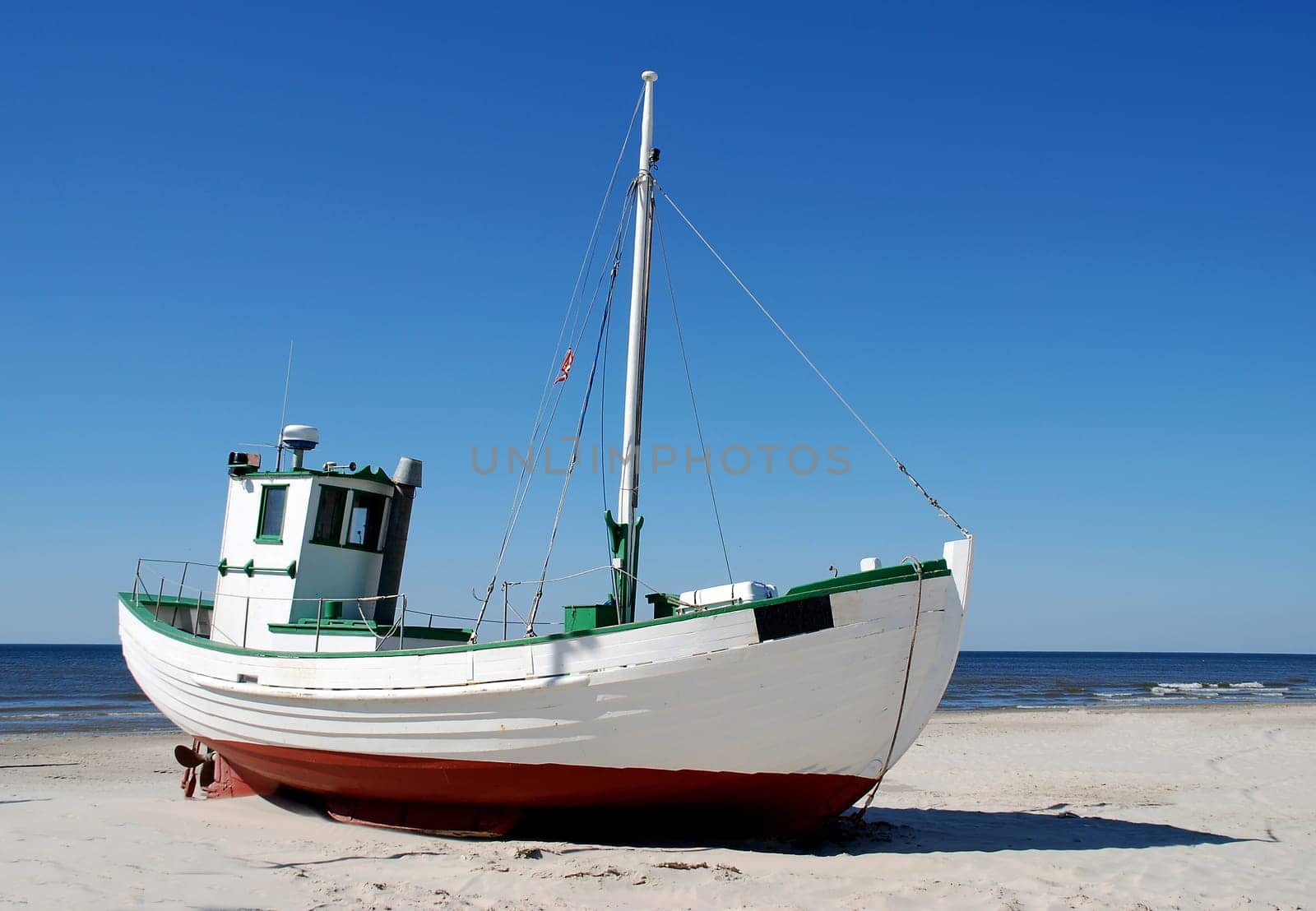 Fishing boat on the beach