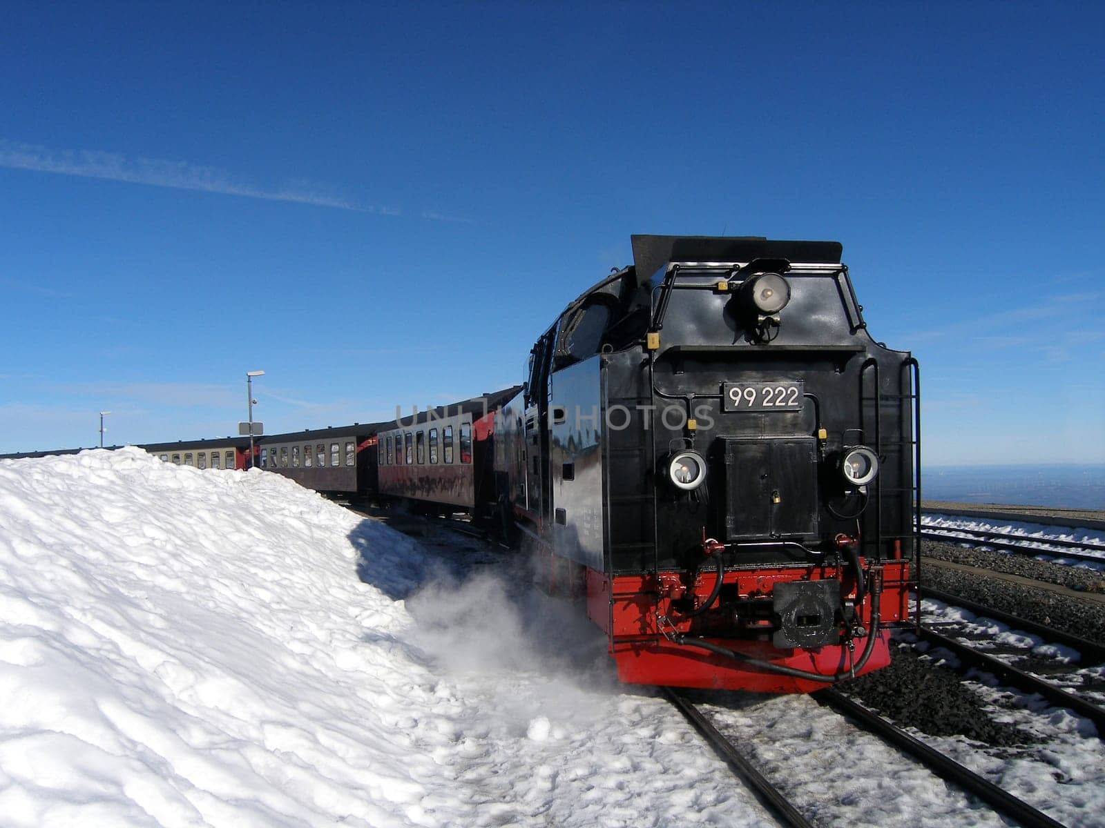 Descent on the Brocken in the Harz Mountains.