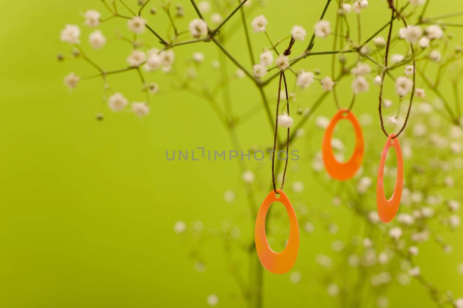 Baby's breath with Easter eggs