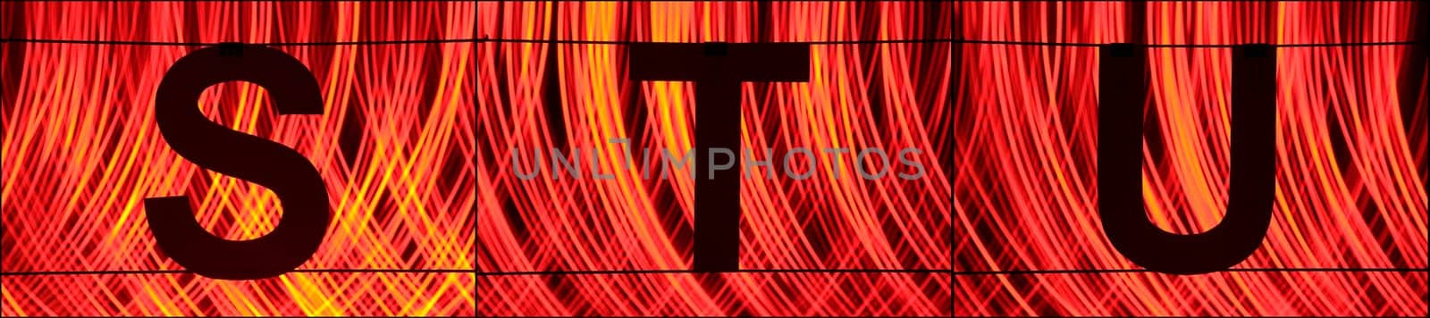 Alphabet with light - ABC