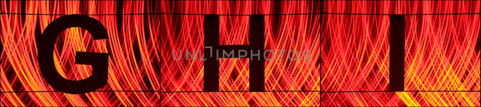 Alphabet with light - ABC