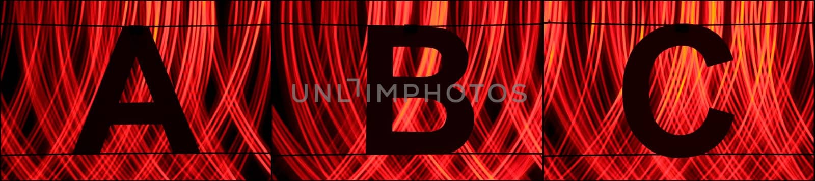 Alphabet with light - ABC