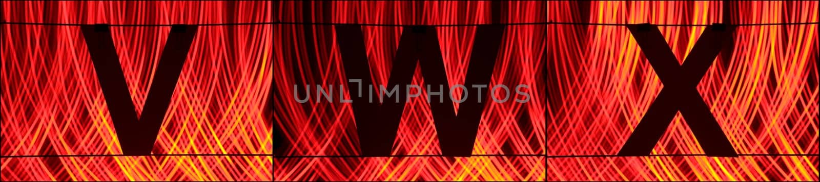 Alphabet with light - ABC