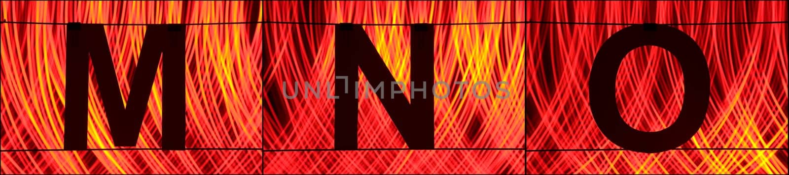 Alphabet with light - ABC