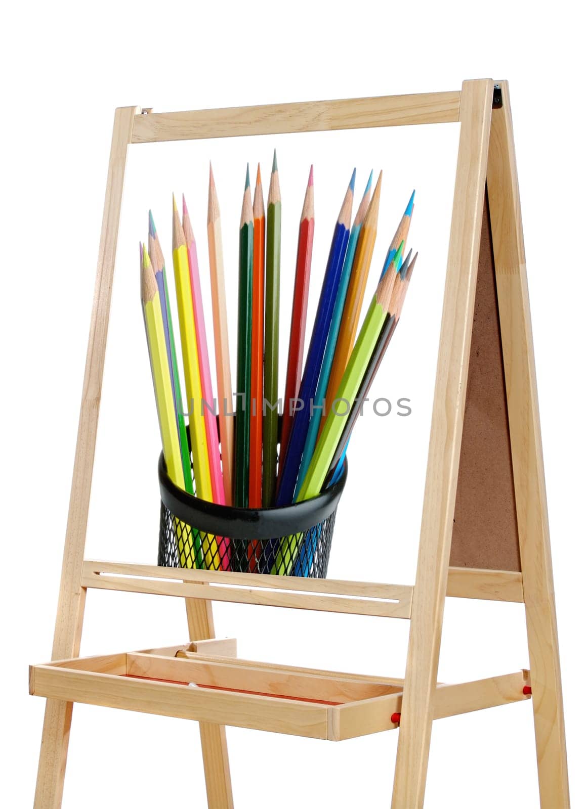 blackboard with image of pencils