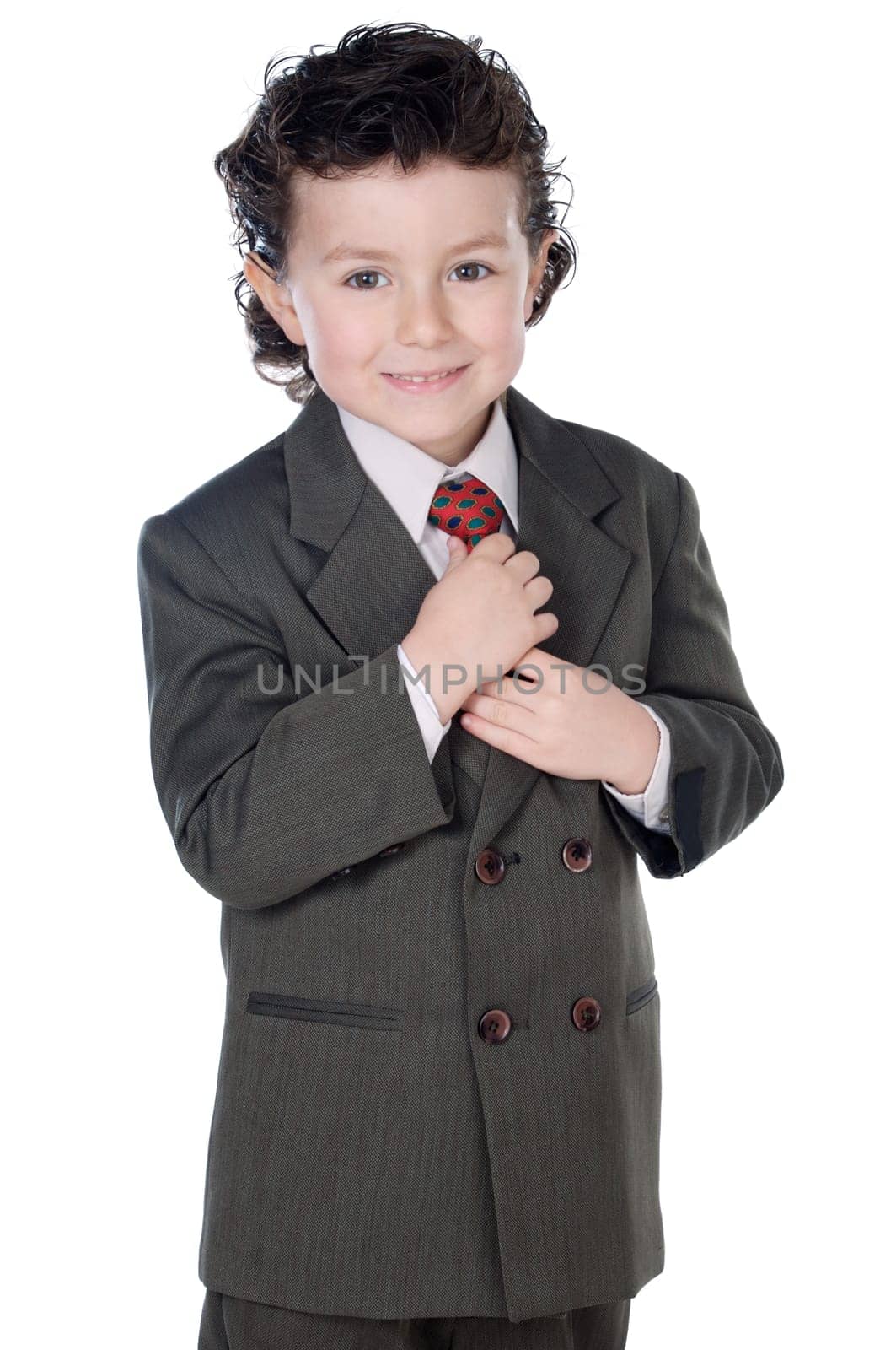 adorable child with elegant clothes