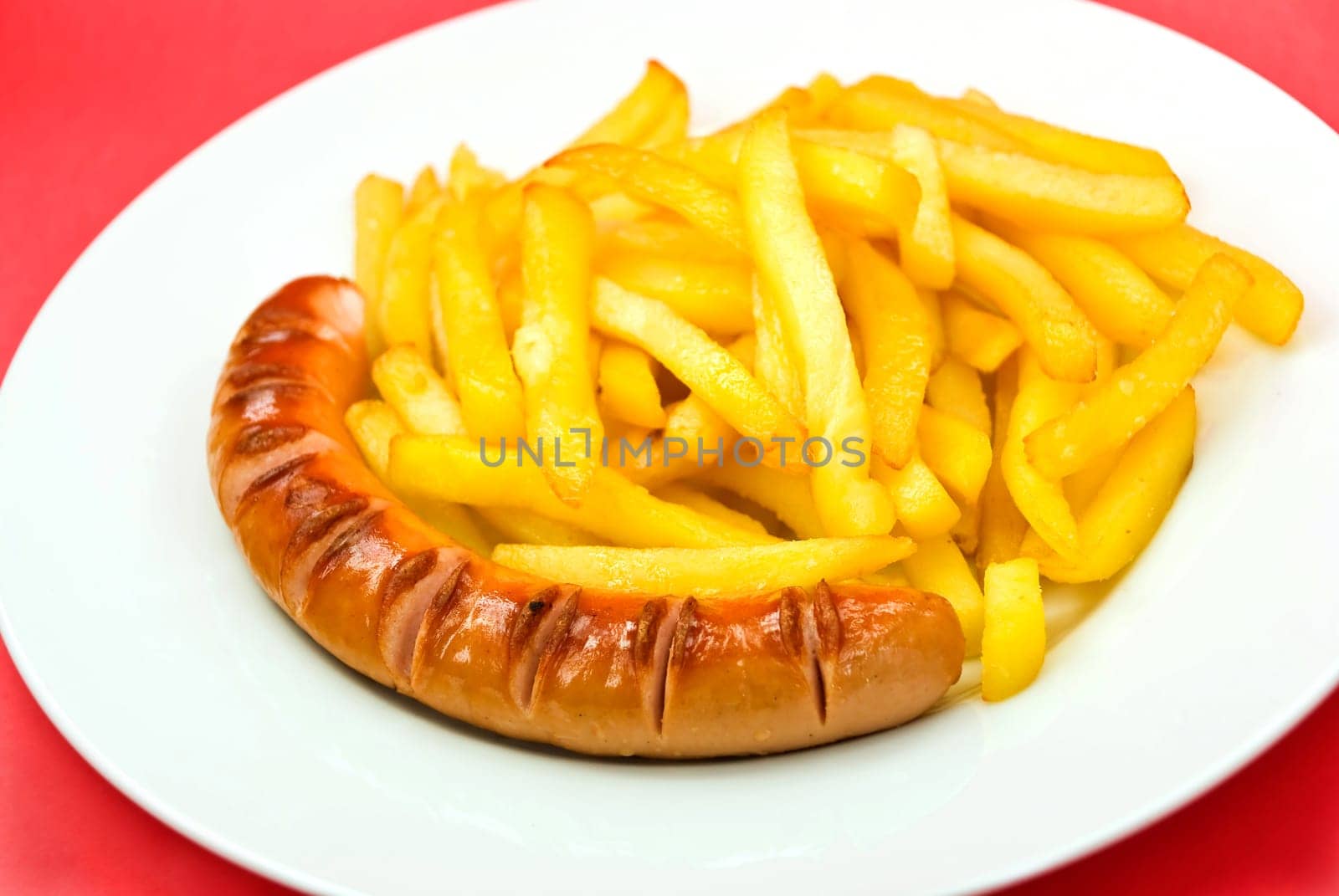 German Curry Sausage,French Fries