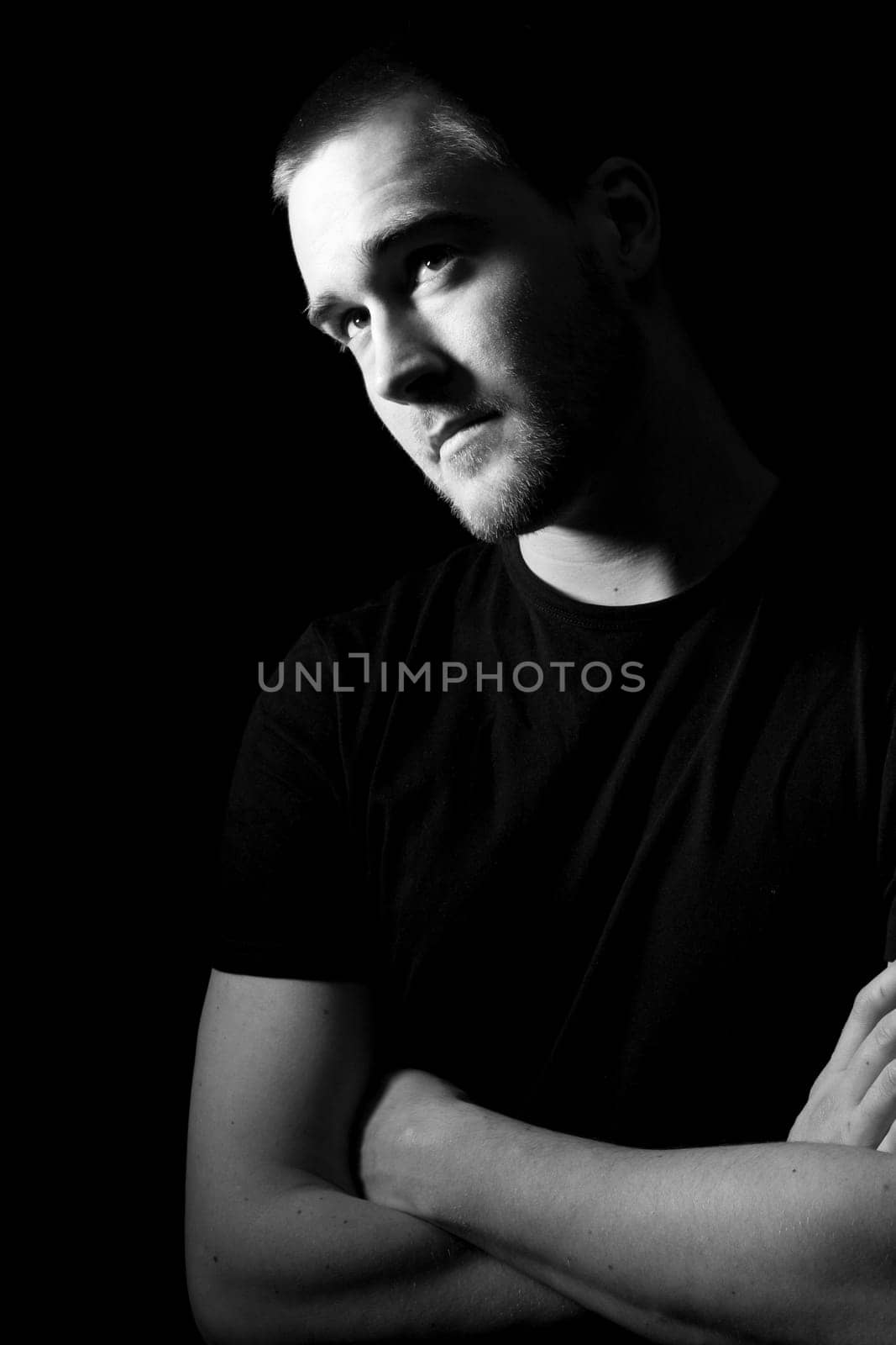 Portrait of a handsome young