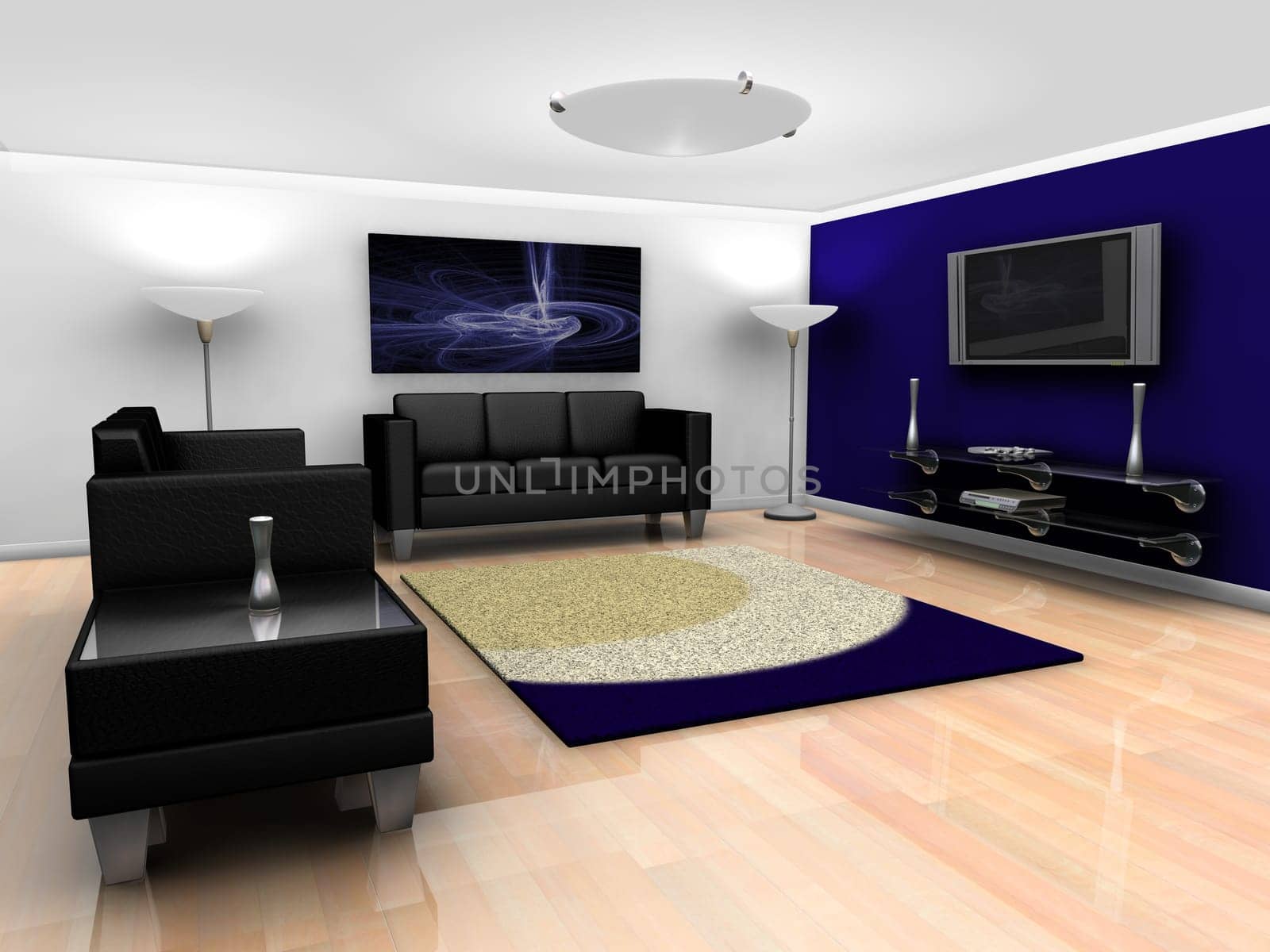 contemporary living room interior