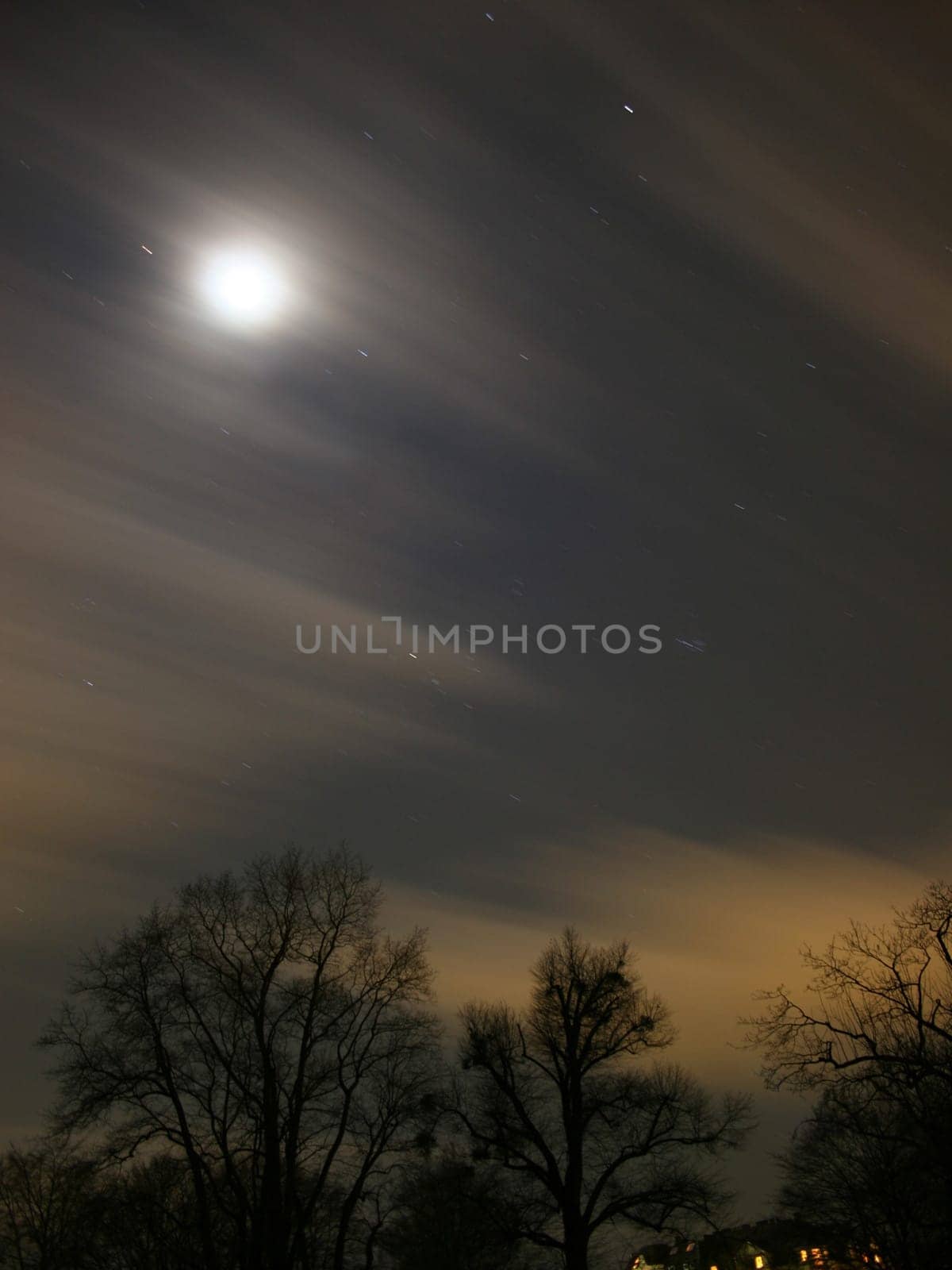 Night sky in long exposure