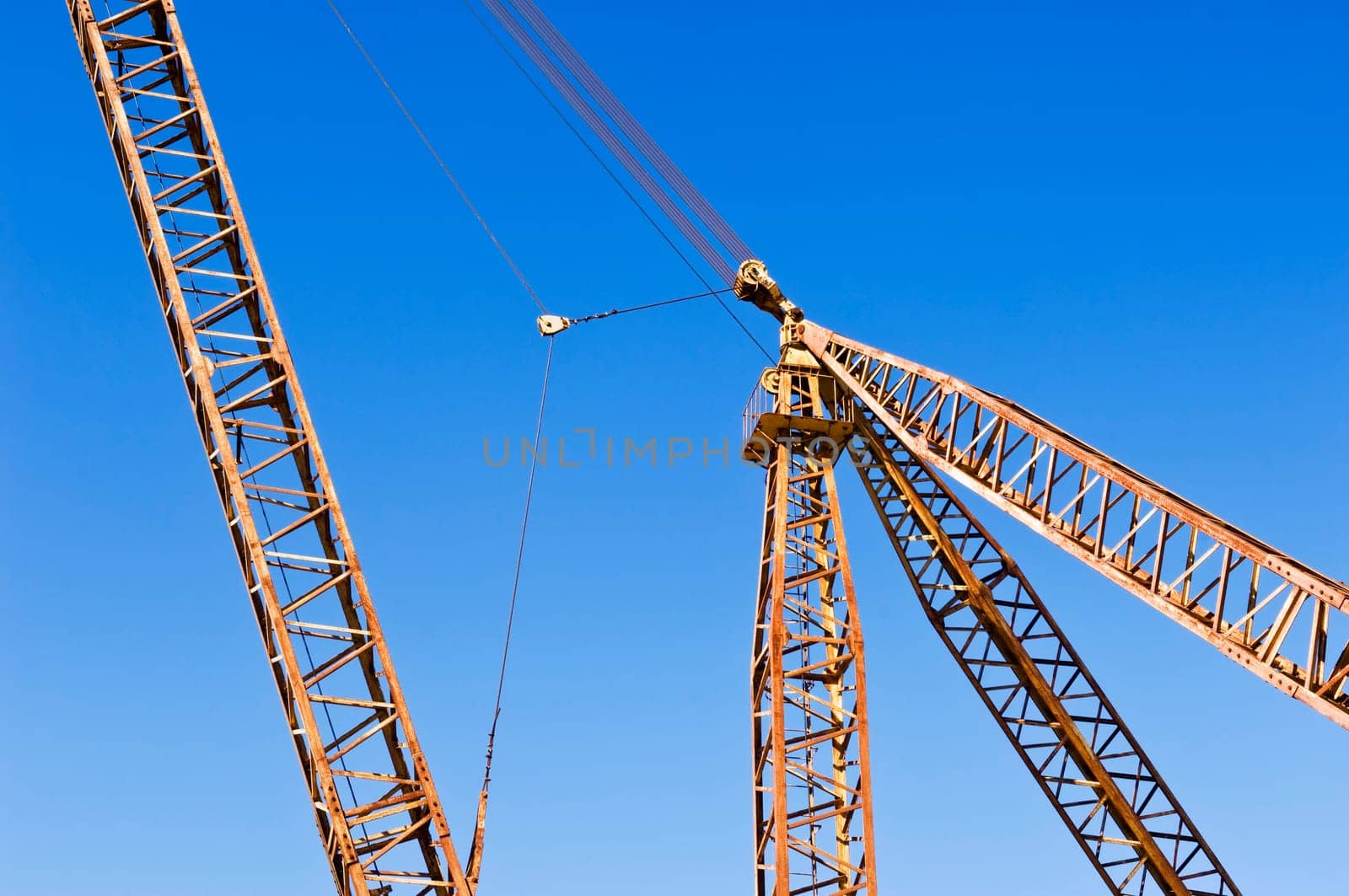 Lifting crane at a marble quarry