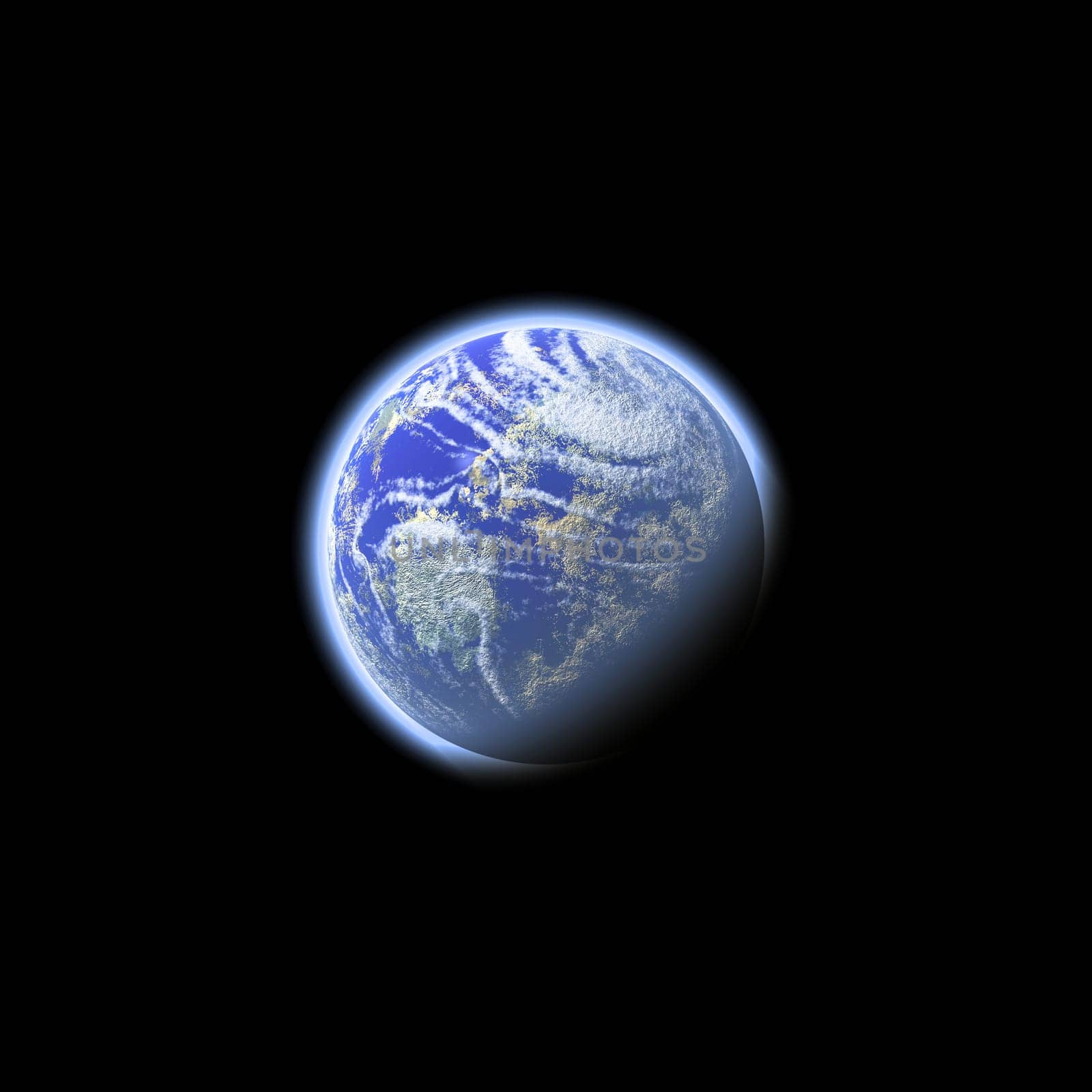 glowing earth