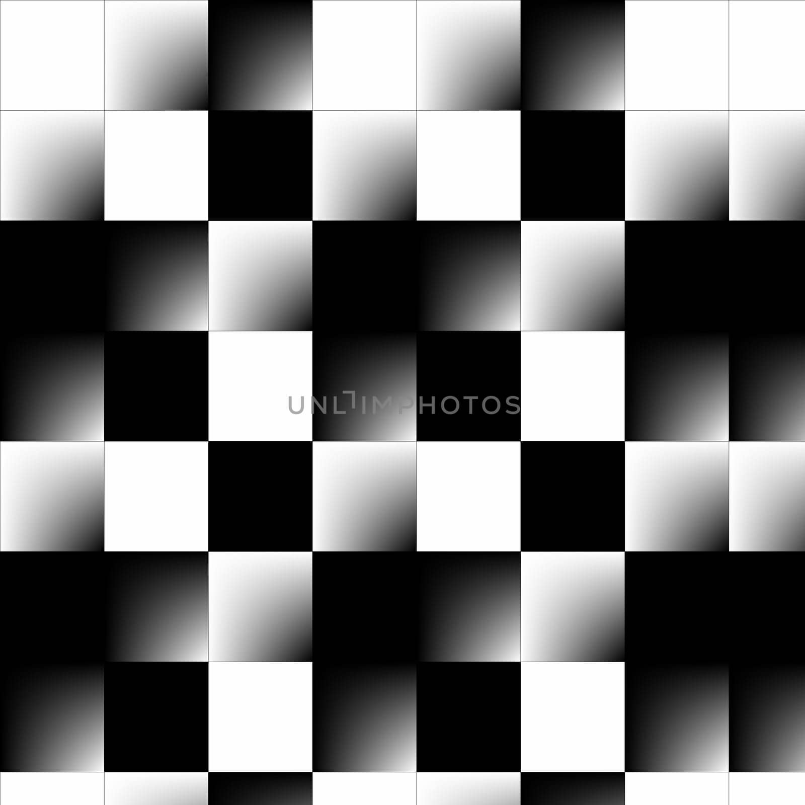 Abstract 3d Checkerboard