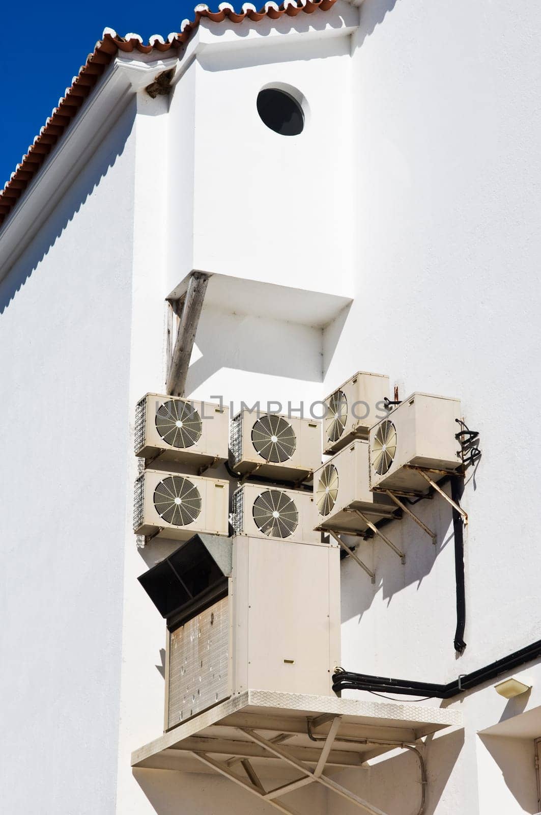 Air conditioner units in the wall